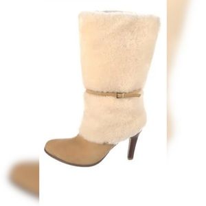 Ralph Lauren fur heels